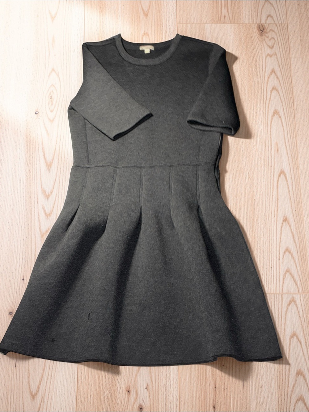 Gap Scuba Fit and Flare Dress Charcoal Grey women’s size M